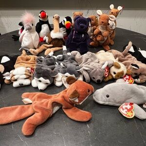 Beanie Babies Lot Bundle of 20 Animals, Good Condition 90s Gift Fun Present